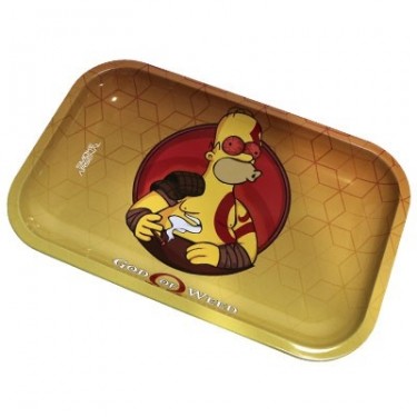 Bandejas metálicas - Homer god of weed