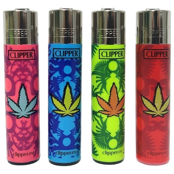 Clipper Lighter - small colorful leaves