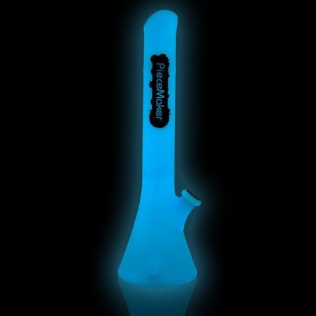 Kahuna blue glow silicone bong