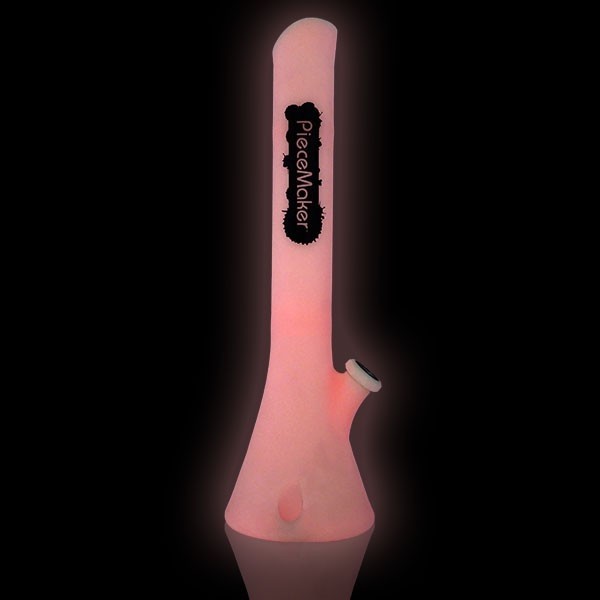 Pink glow Kahuna silicone bong