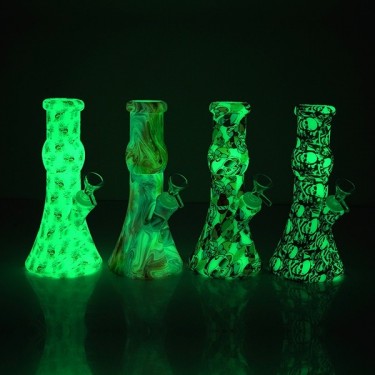 23 cm Glow in The Dark Silicone Bong