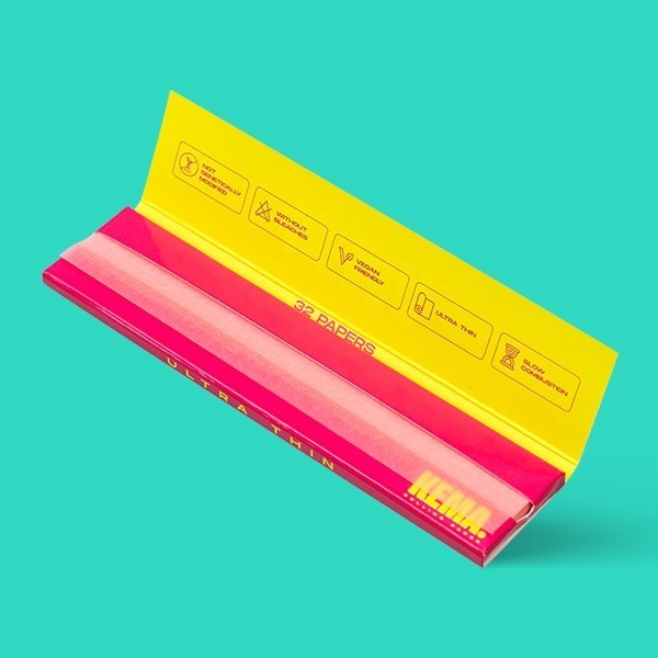 View KEMA King Size Slim Pink Rolling Papers