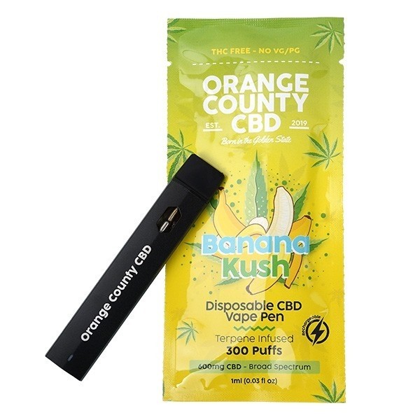 View Disposable Pod Banana Kush Orange County CBD