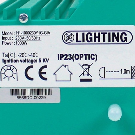 GB Lighting 1000W Luminaire - GB The Green Brand