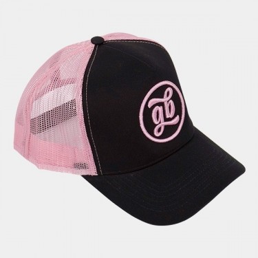 GB The Green Brand logo trucker cap pink