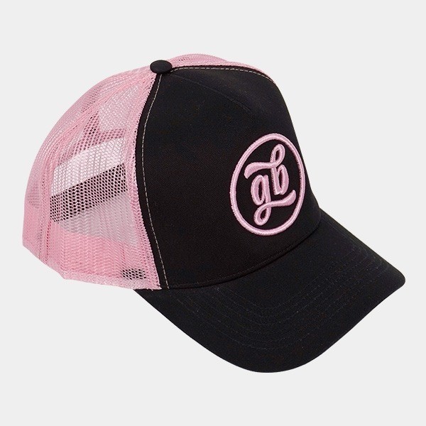 View GB The Green Brand logo trucker cap pink