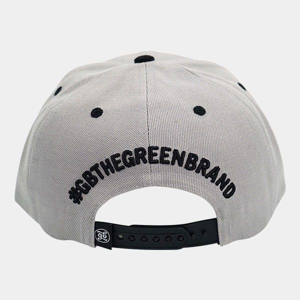GB The Green Brand flat cap, gray, back interior