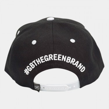 GB The Green Brand flat cap, black back