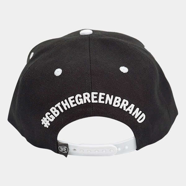 GB The Green Brand flat cap, black back