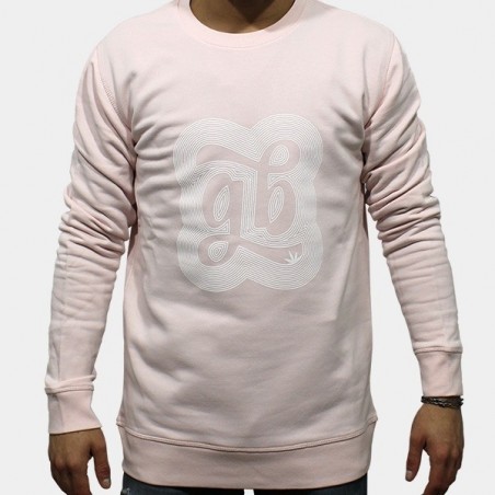 GB Psico Sweater comes in white and pink - GB