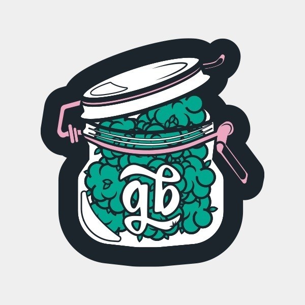View Ornamental GB The Green Brand Sticker - GB The Green Brand