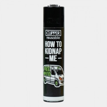 Weed Slogan 14 Clipper Lighter black