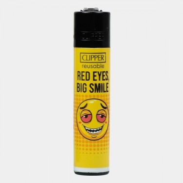 Weed Slogan 14 Clipper Lighter yellow