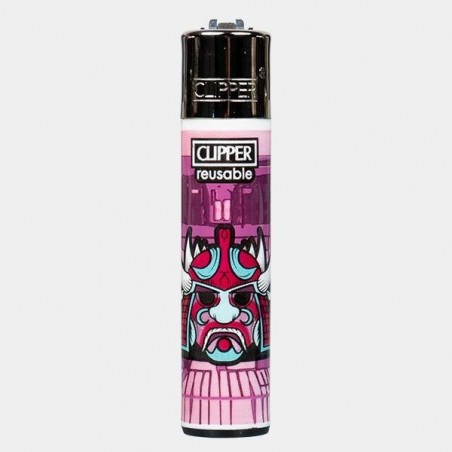 Samurai Masks Clipper Lighter - GB The Green Brand