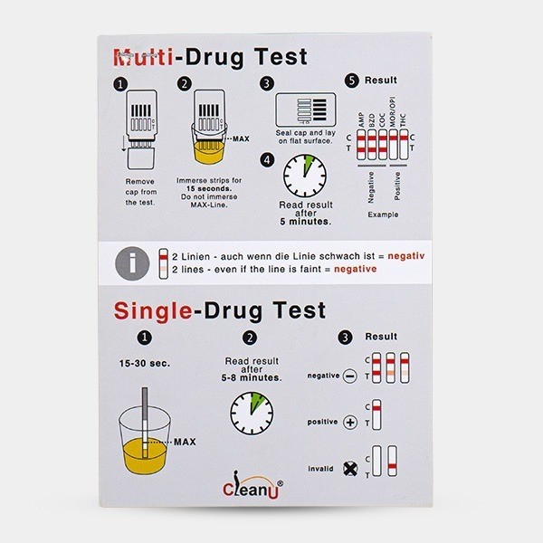 Multi Drug Test instructions