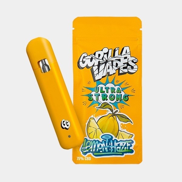 View Gorilla Vape Lemon Haze CBD 75% - Gorilla Grillz