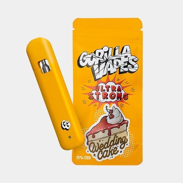 View Gorilla Grillz CBD 75% Gorilla Vape 'Wedding Cake'