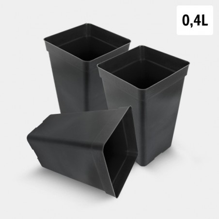 0.4L Square Pot Pack - GB The Green Brand