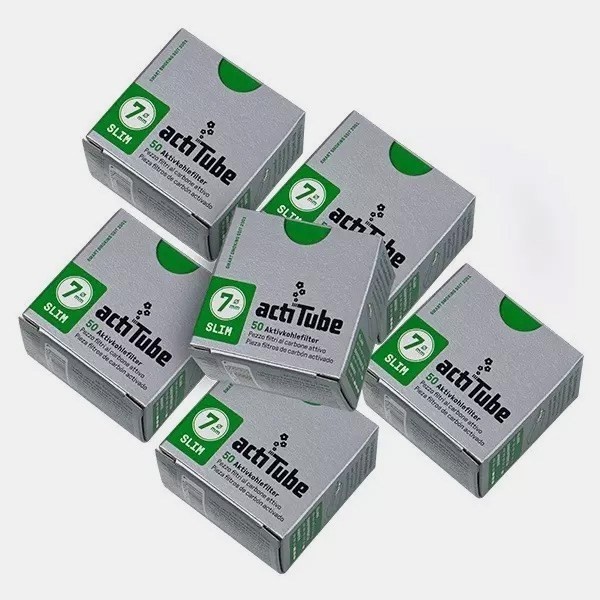 View ActiTube Slim Filter Tips Pack 50x6 - GB The Green Brand