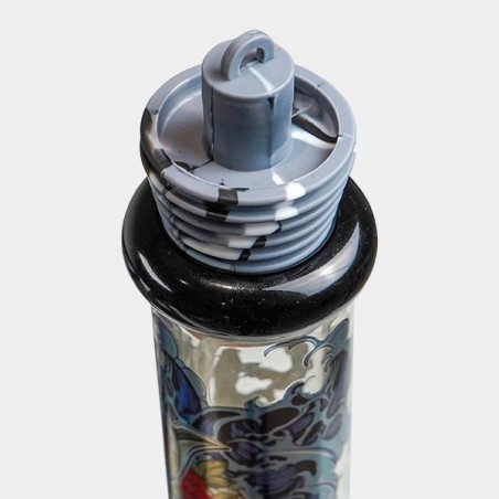 Bong with Ronin and Geisha Black Leaf case - GB The Green Brand