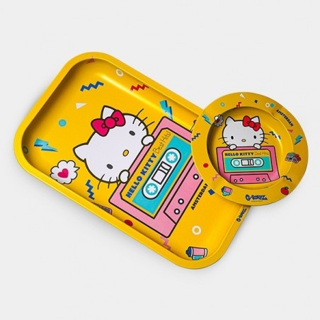 Hello Kitty Best Hits Medium Rolling Tray + Ashtray Kit - GB The Green Brand