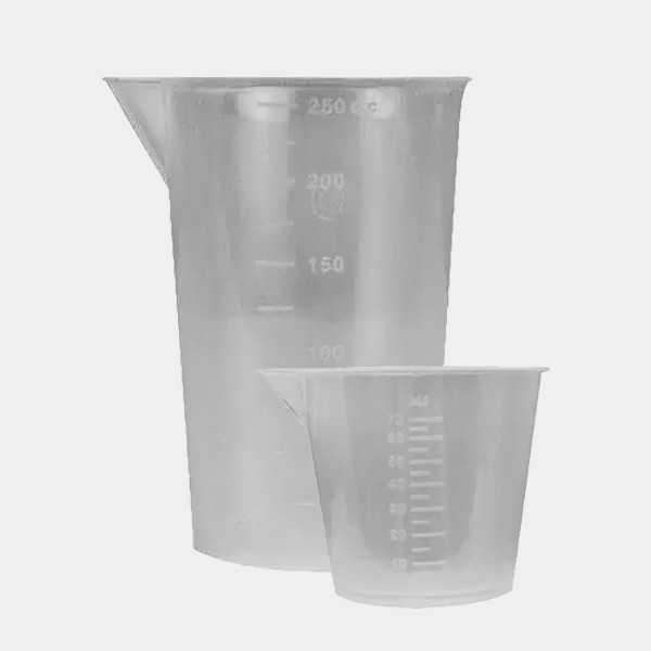 View Measuring plastic cups in 70ml and 250ml - GB