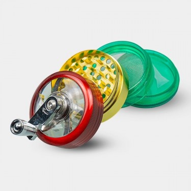 View Rasta 4-Piece Manual Grinder - GB The Green Brand