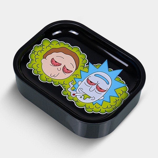 'RM Green Smoke' Metal Box with Rolling Tray closed