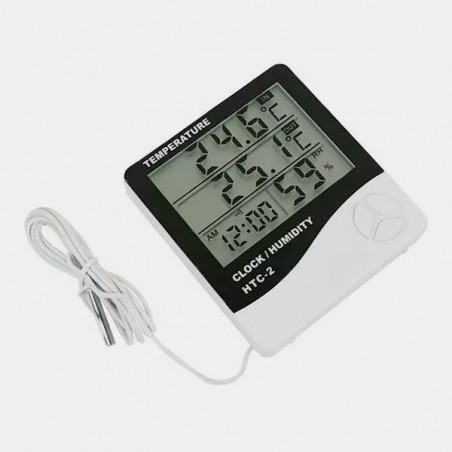 Digital Thermo-Hygrometer with Probe (Large Display)