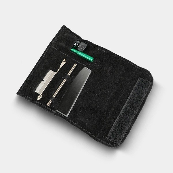 View Snorting Kit, black velcro case. - GB