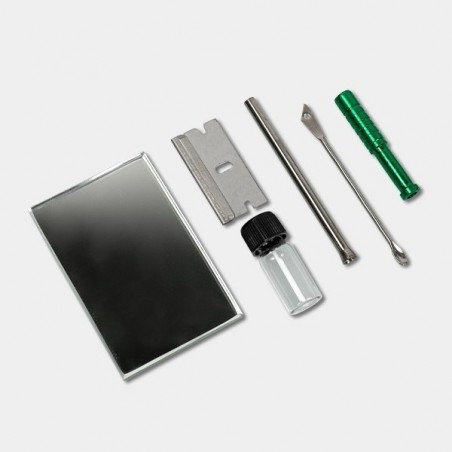 Snorting Kit, black velcro case. - GB