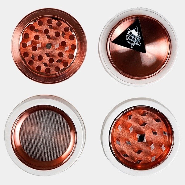 Champ High White Porcelain Grinder 63 mm - Growbarato