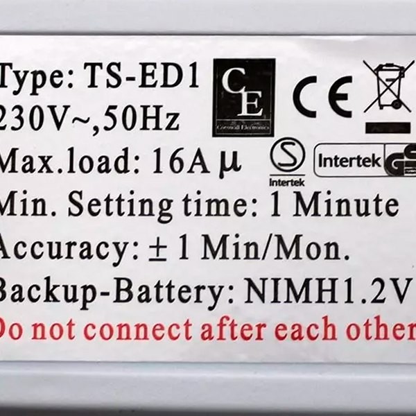 Digital Timer characteristics