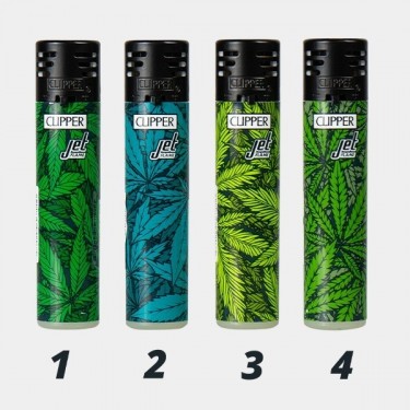 Printed Weed Jet Flame Clipper lighter