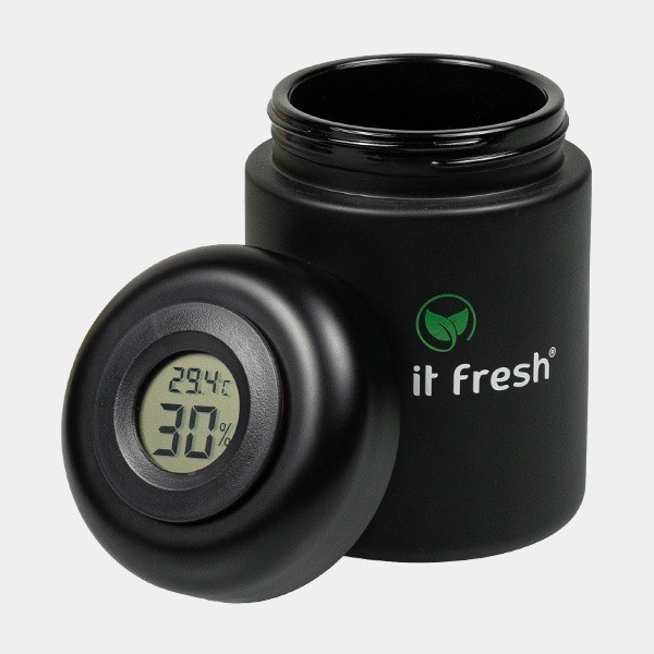 KIF Curing Jar With Hygrometer - GB The Green Brand