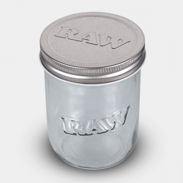 Raw Glass Mason Jar  + Case -  GB The Green Brand