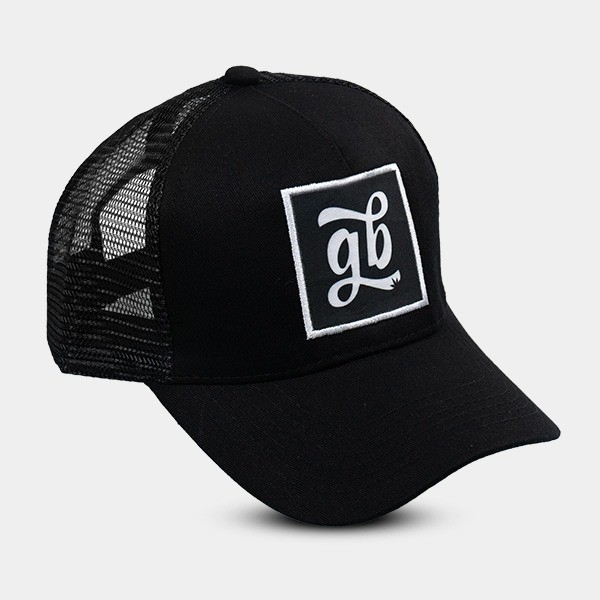 View GB Trucker cap logo GB