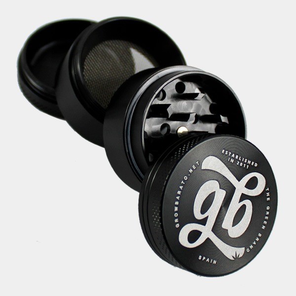 4-part Aluminum GB Grinder (40 mm) black open