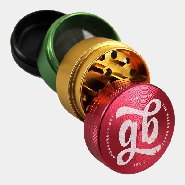 4-part Aluminum GB Grinder (40 mm) rasta open