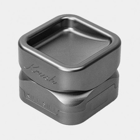 Krush Kube 3.0 Aluminum Grinder closed gray