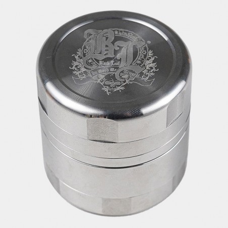 Black Leaf Stainless Steel Deluxe Grinder - GrowBarato