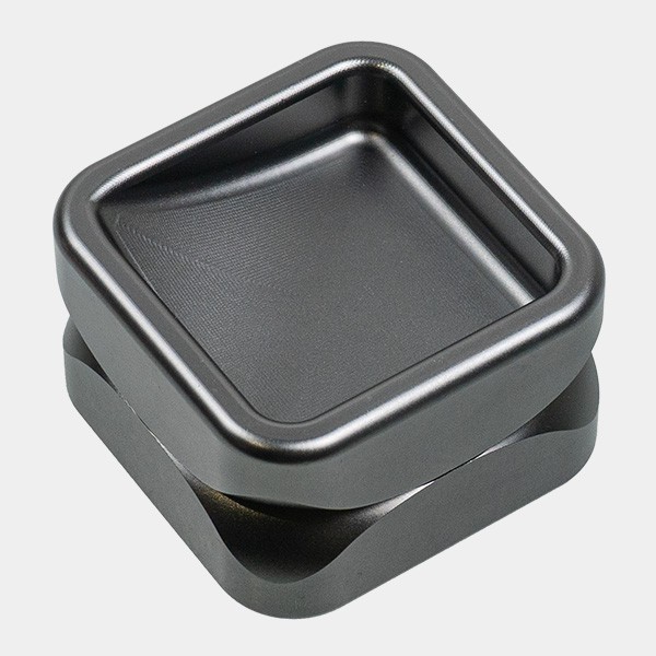 Krush Kube 2.0 Aluminum Grinder grey closed