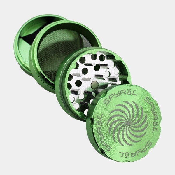 Spyral 55mm 4-piece green grinder