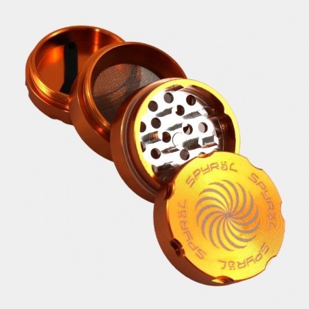 Spyral 55mm 4-piece orange grinder
