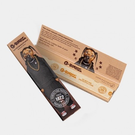 G-Rollz Papers 'Pets Rock' Unbleached King Size - GB The Green Brand