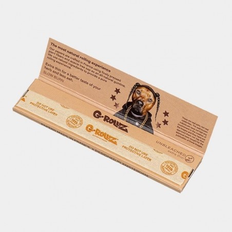 G-Rollz Papers 'Pets Rock' Unbleached King Size - GB The Green Brand