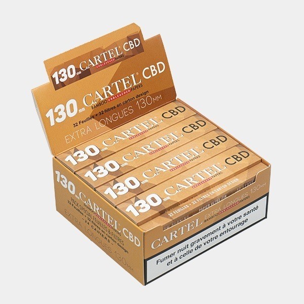 Cartel Unbleached Bamboo Rolling Papers + CBD Tips