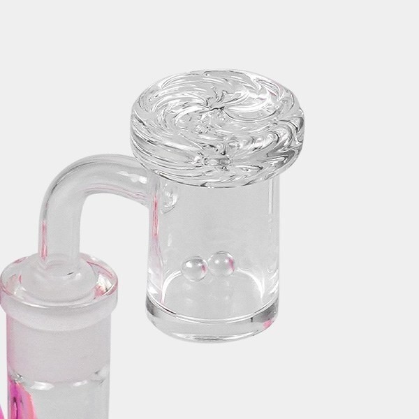 BHO 17cm Glass Bong Carb Cap + 2 Terp Perls
