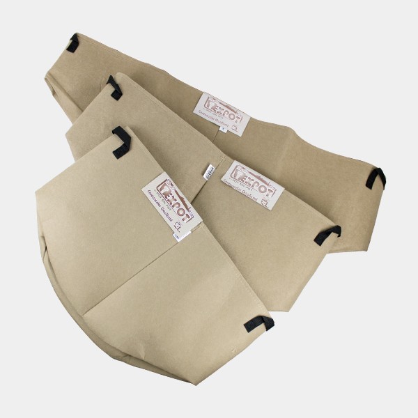 Brown Large Fabric Planters - Grow Barato