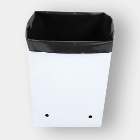White Plastic grow bags in several sizes - GB